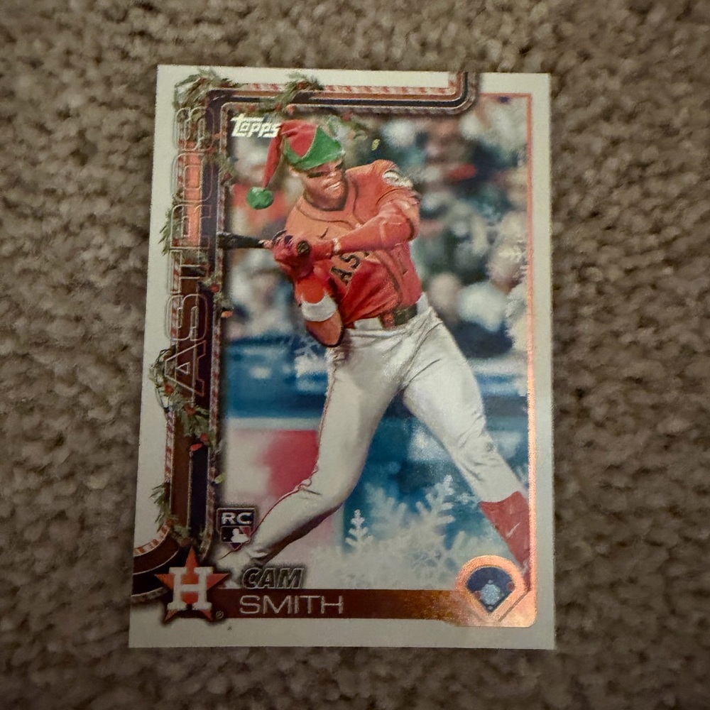 Topps Houston Astros Holiday Card - Navy Blue & White